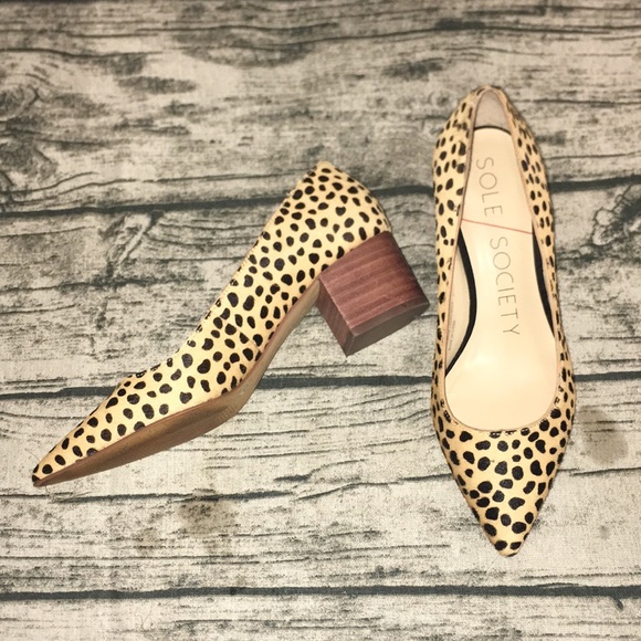 Sole Society Andorra Cheetah Block Heel 